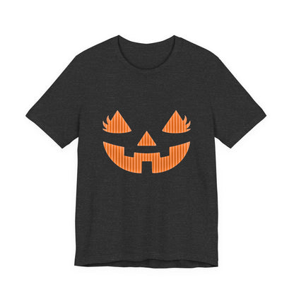 Halloween Pumpkin Tee, Spooky Shirt, Fall T-Shirt, Pumpkin Face Top - PopCultureByDesign36