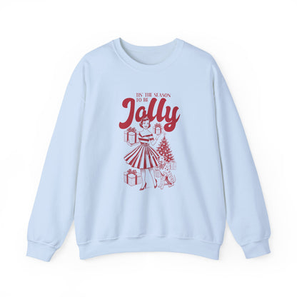 Christmas Sweatshirt, Pin Up Girl Christmas, Christmas Jolly - PopCultureByDesign36