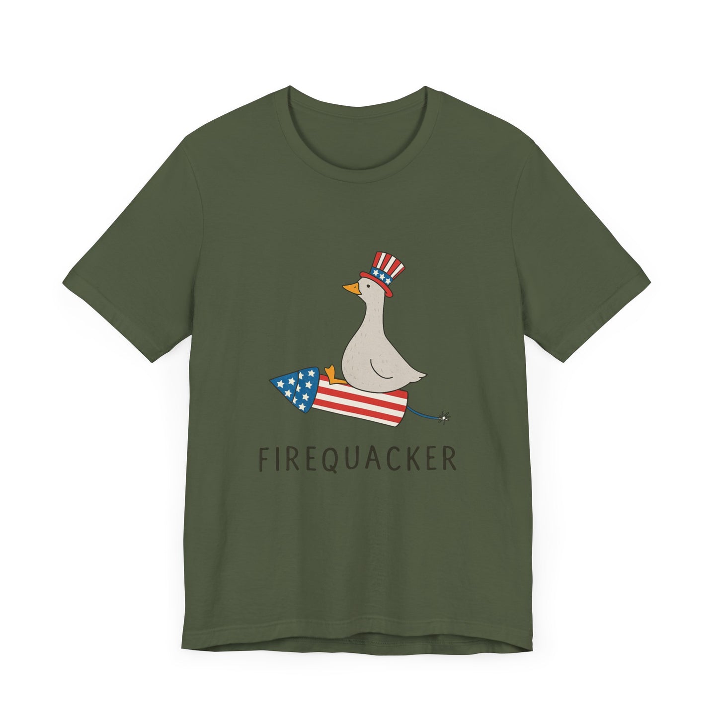 Firequacker Shirt, Funny Fourth Of July Shirt, Funny Goose Shirt - PopCultureByDesign36