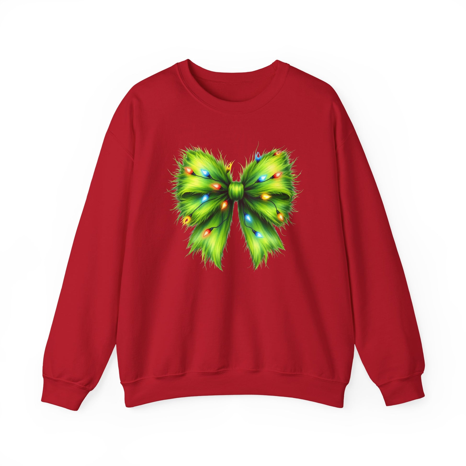 Christmas Bow Sweatshirt, Funny Holiday Sweatshirt, Coquette Christmas Bow - PopCultureByDesign36