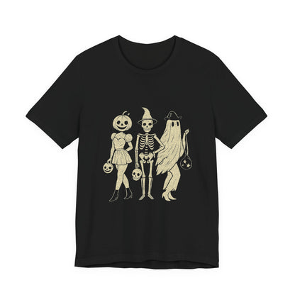 Dancing Skeleton Halloween Shirt, Spooky Season Skeleton Tee, Cute Skeleton Tee - PopCultureByDesign36
