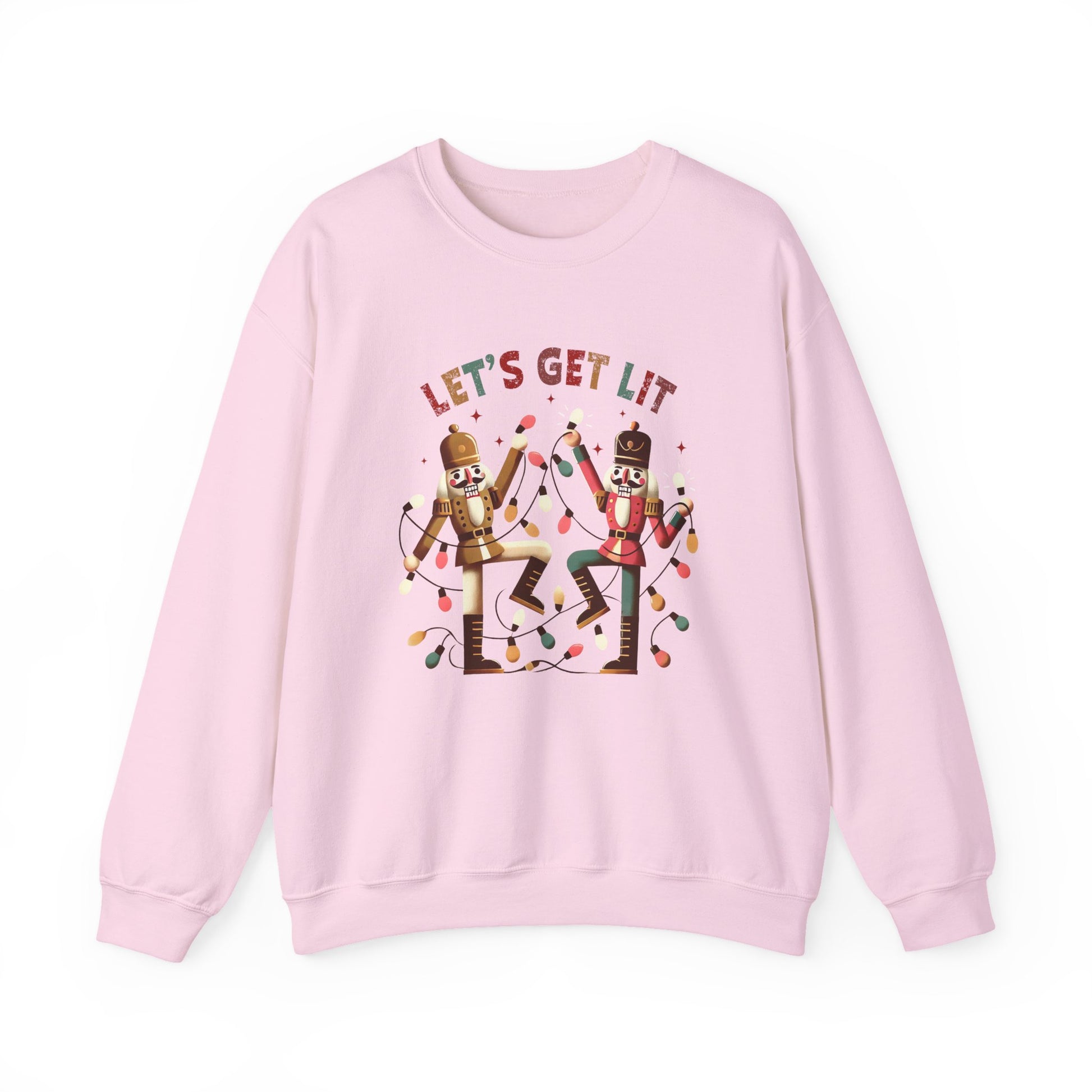 Let's get lit sweatshirt , Funny nutcracker Christmas shirt, Funny nutcracker - PopCultureByDesign36