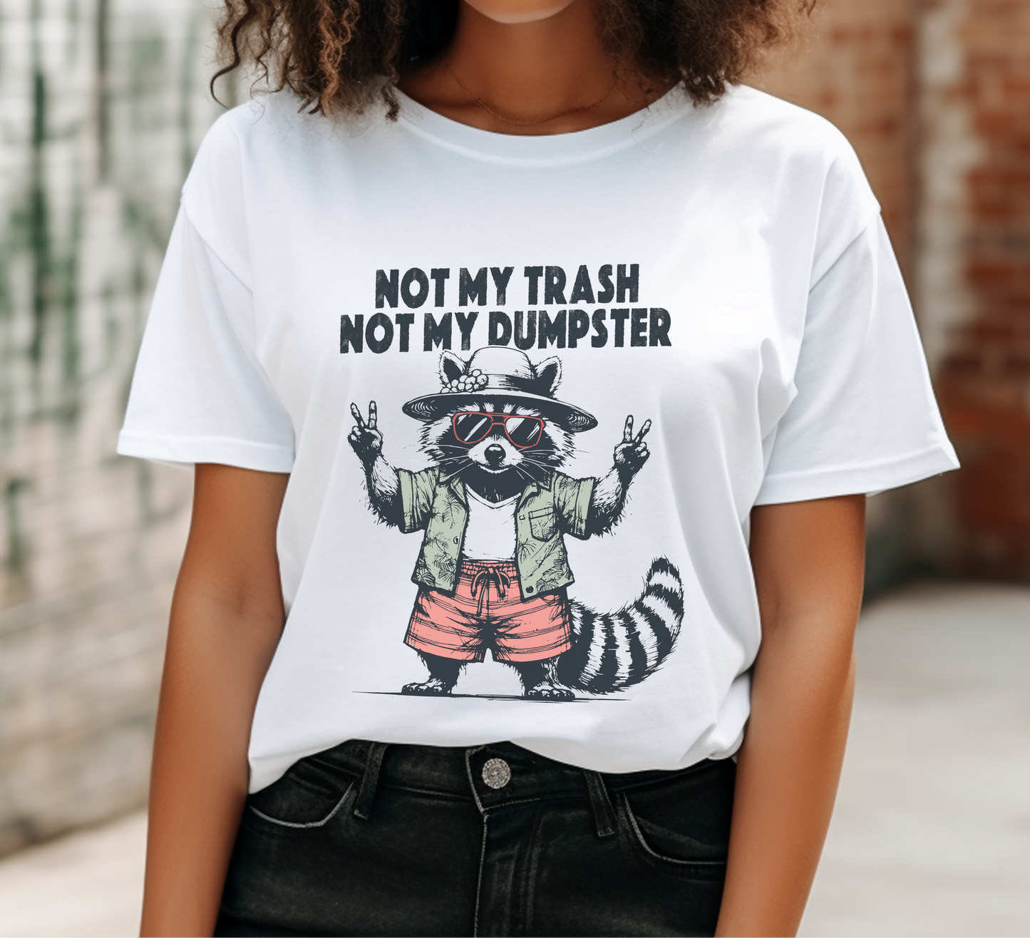 Funny Raccoon Shirt, Cute Baby Raccoon Shirt, Trashy Raccoon Shirt - PopCultureByDesign36