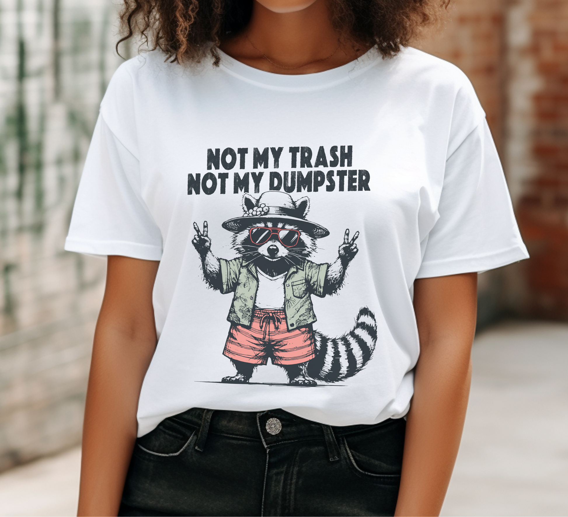 Funny Raccoon Shirt, Cute Baby Raccoon Shirt, Trashy Raccoon Shirt - PopCultureByDesign36