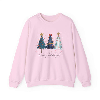 Christmas Watercolor Tree Sweatshirt, Cozy Seasonal Top, Boho XMas - PopCultureByDesign36