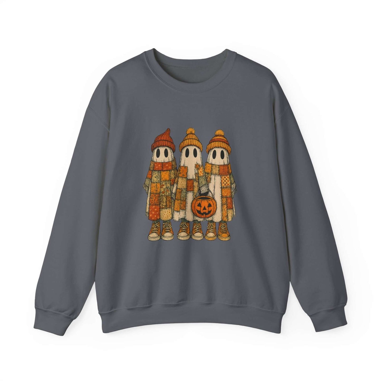 Halloween Ghost Trio Sweatshirt, Cute Fall Outfits, Spooky Season - PopCultureByDesign36