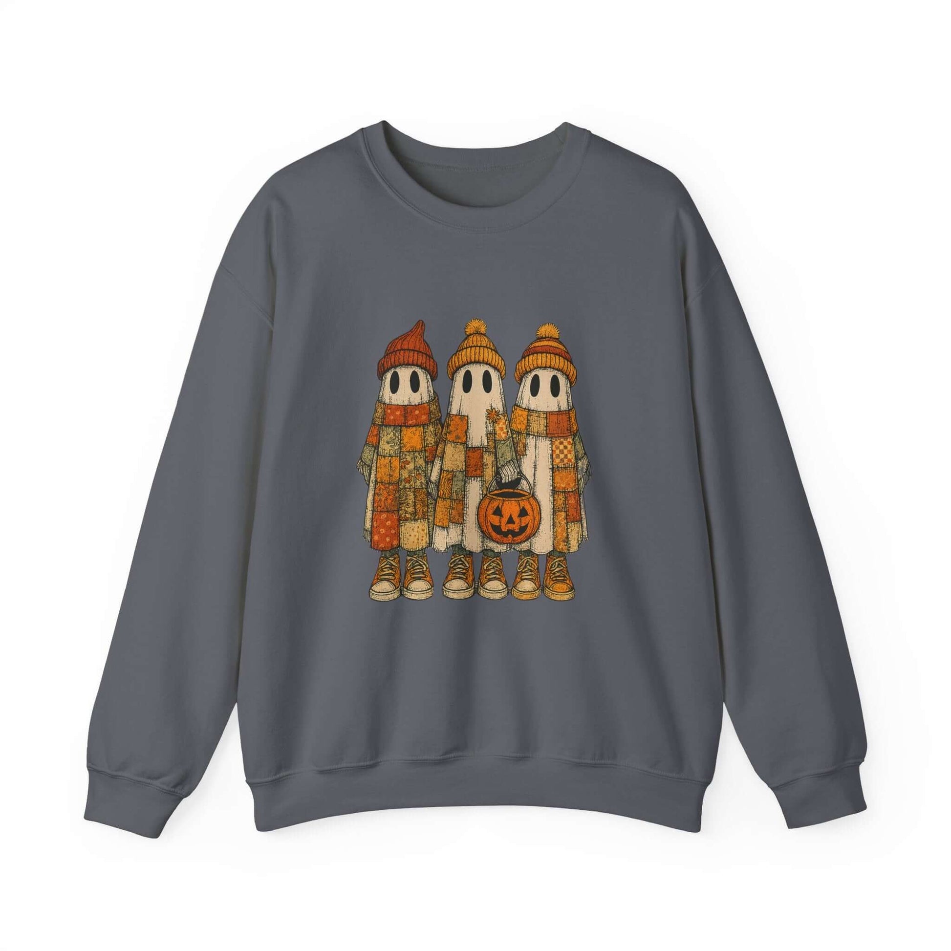 Halloween Ghost Trio Sweatshirt, Cute Fall Outfits, Spooky Season - PopCultureByDesign36