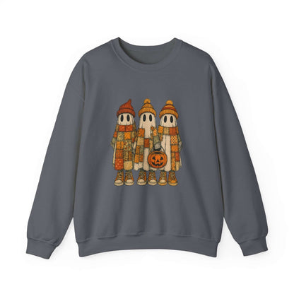 Halloween Ghost Trio Sweatshirt, Cute Fall Outfits, Spooky Season - PopCultureByDesign36