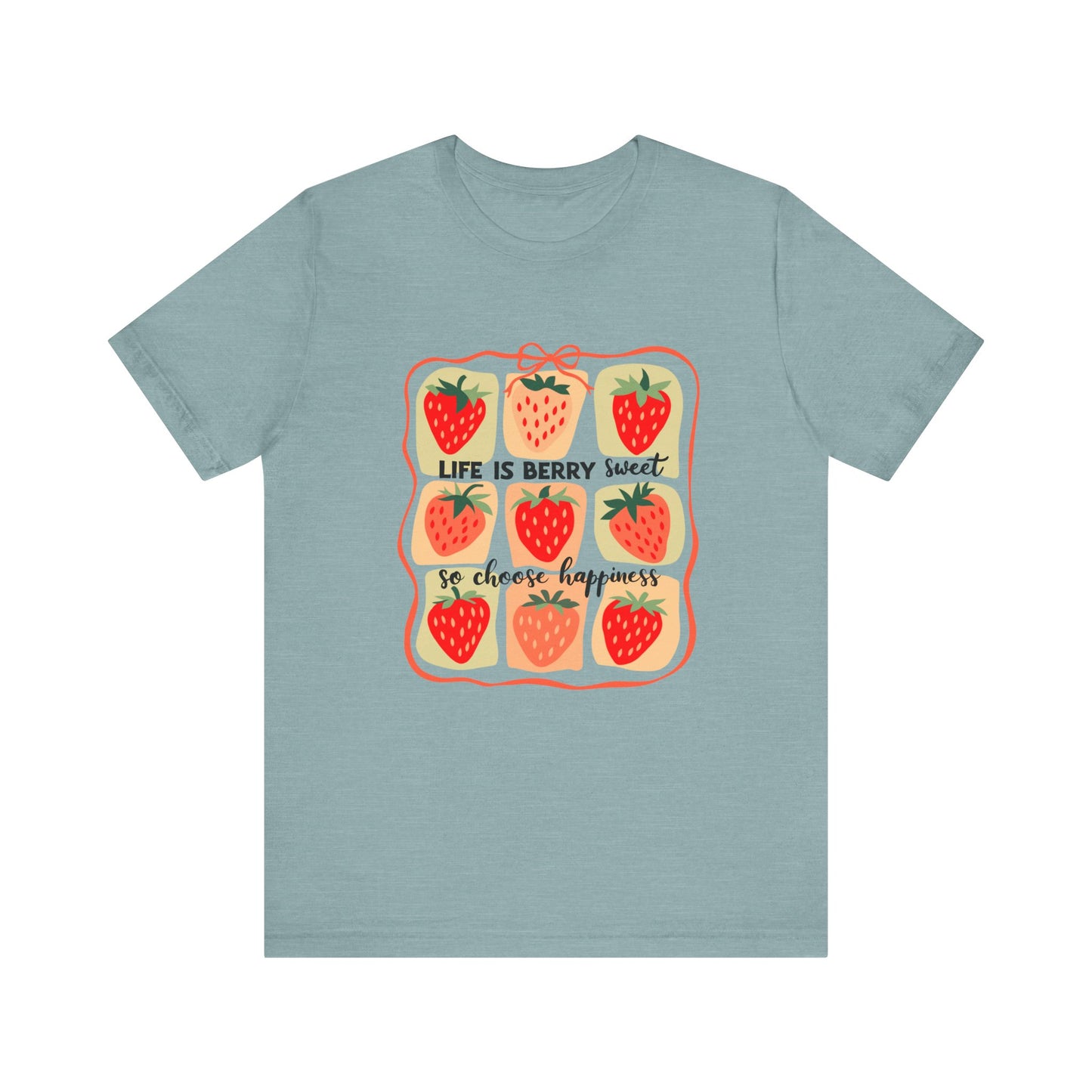 Life is Sweet TShirt, Strawberry Positive Vibe Tee, Kindness Berry Shirt - PopCultureByDesign36