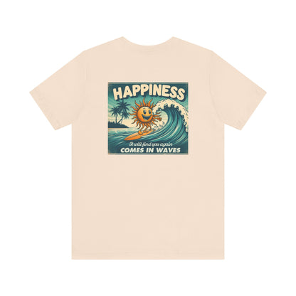 Happiness Comes In Waves shirt, Summer shirt, Surfing shirt, Surfer Gift - PopCultureByDesign36