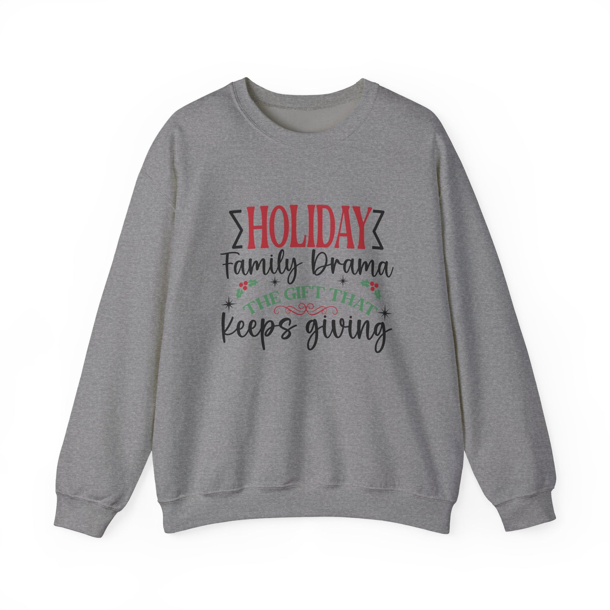 Holiday Family Drama The Gift That Keeps Giving Sweatshirt, Family Matching - PopCultureByDesign36