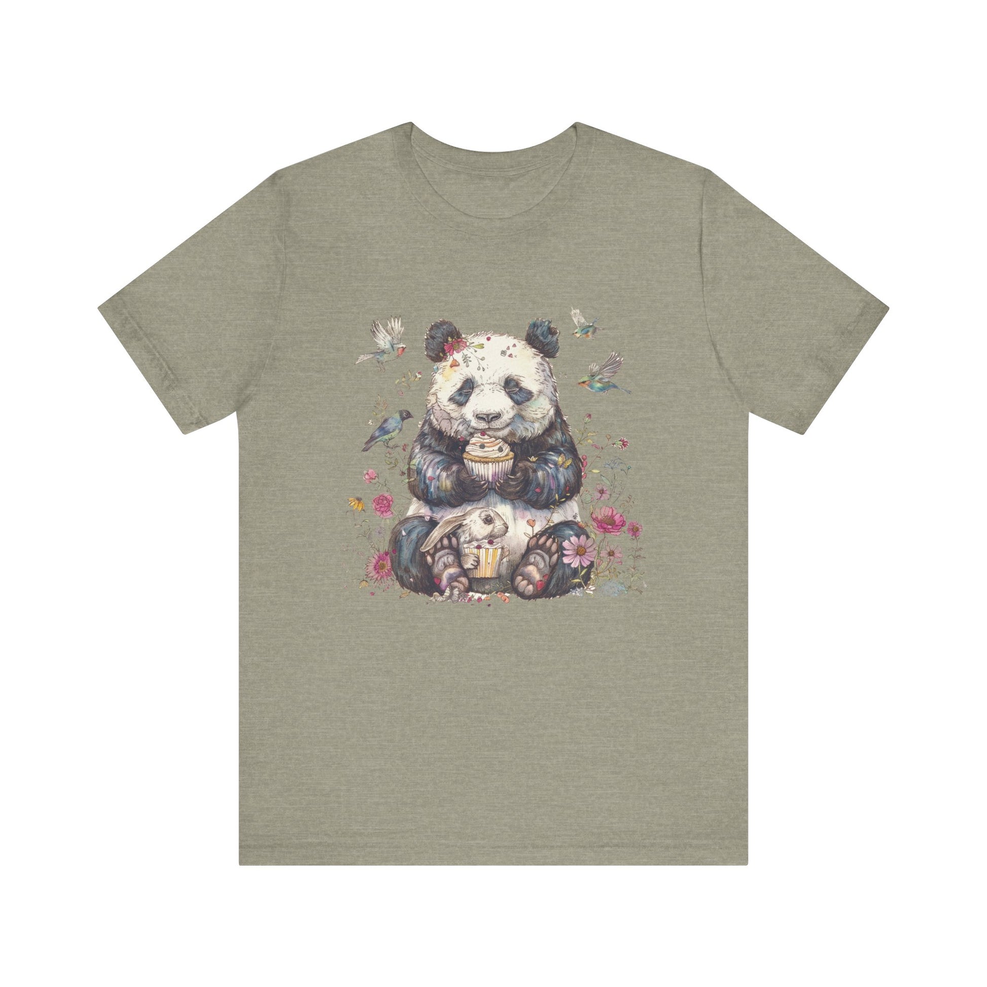 Cute Panda Eating Cupcake Shirt, Panda Tshirt Girls, Panda Lover Shirt - PopCultureByDesign36