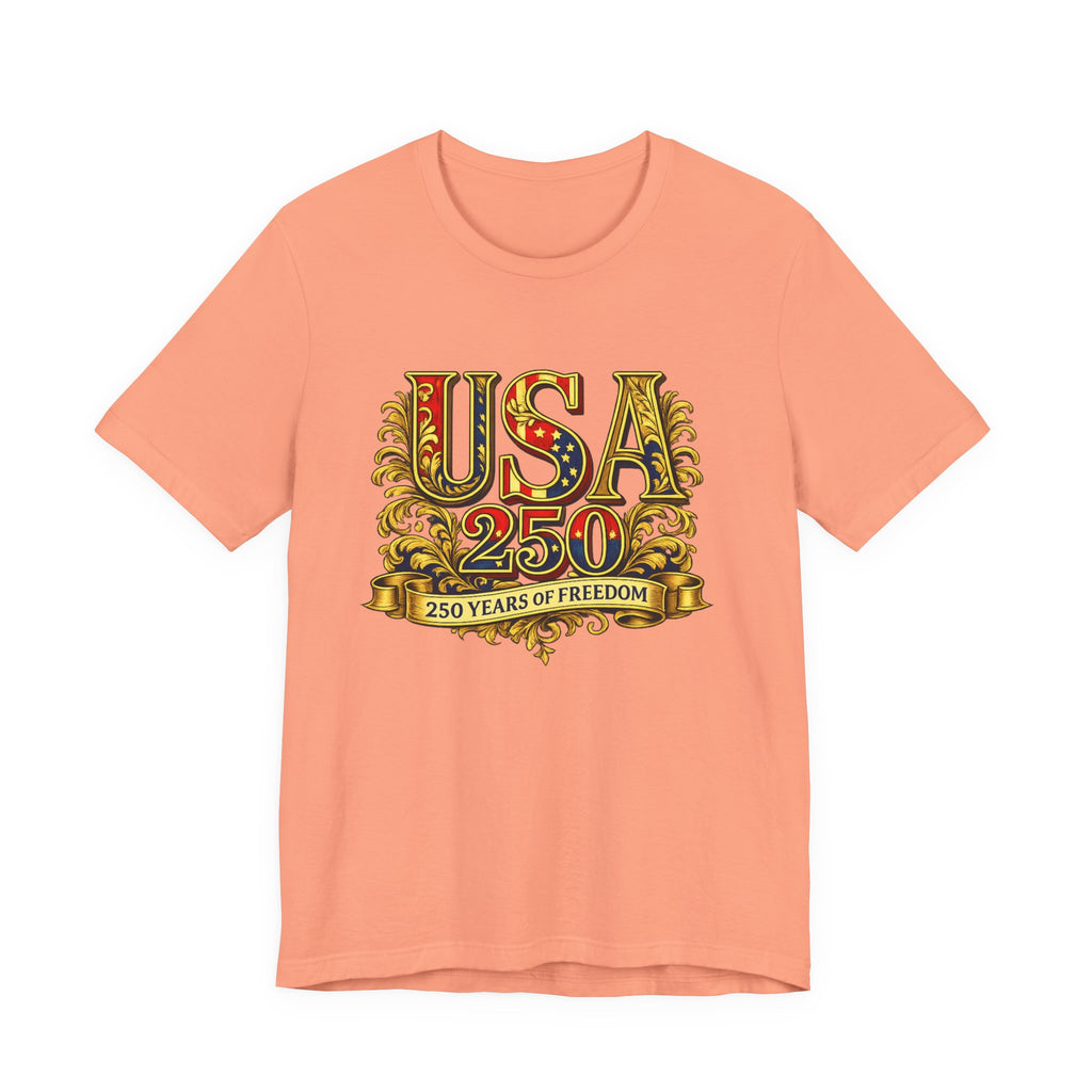 Retro 250 Years USA Freedom T-Shirt | Patriotic Americana Independence Anniversary by Printify