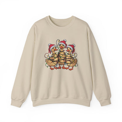Christmas Ducks Sweatshirt, Funny Animals Christmas Sweatshirt - PopCultureByDesign36