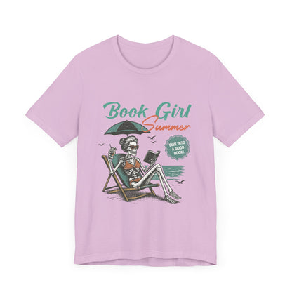 Book Girl Summer Shirt, Reading Lover Tee, Literary Bookworm Top - PopCultureByDesign36