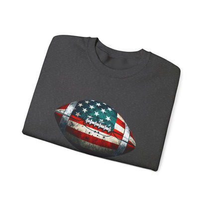 Patriotic Football Sweatshirt, Football Mom, Gameday Sweatshirt - PopCultureByDesign36