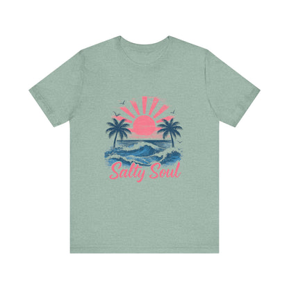 Retro Salty Soul Shirt, Summer Salty Soul T-shirt, Trendy Summer Shirt - PopCultureByDesign36