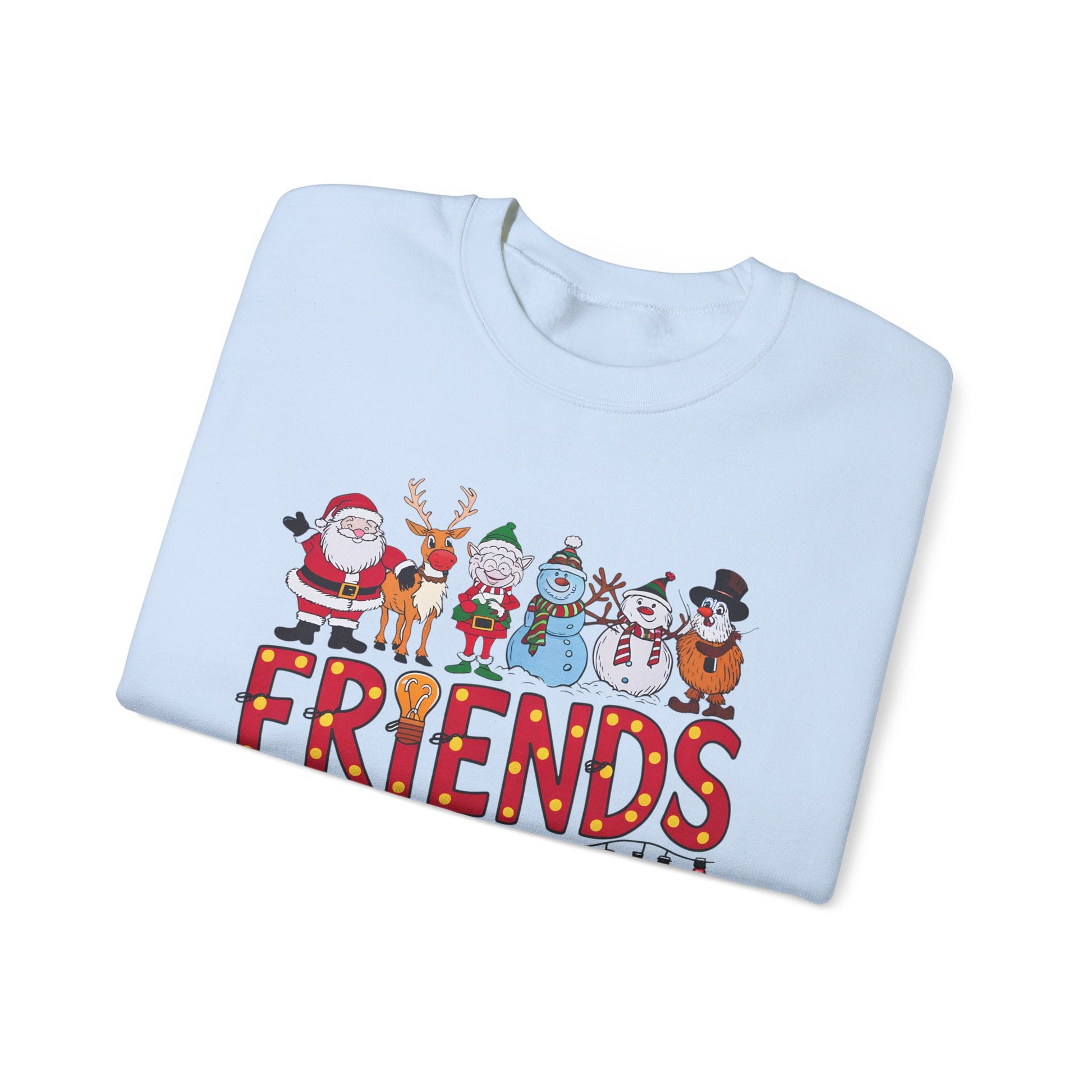 Christmas Santa and Friends Sweatshirt, Holiday Festive Crewneck - PopCultureByDesign36
