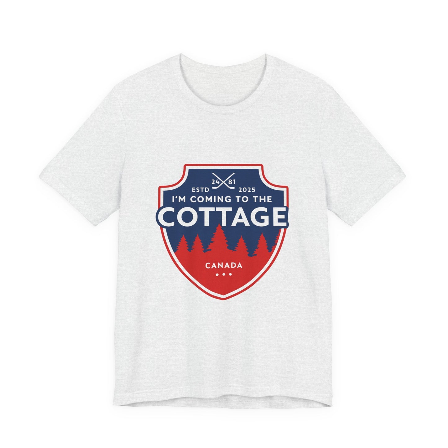 Cottage Hockey Tee — “I’m Coming to the Cottage” Canadian Hockey Lover Shirt