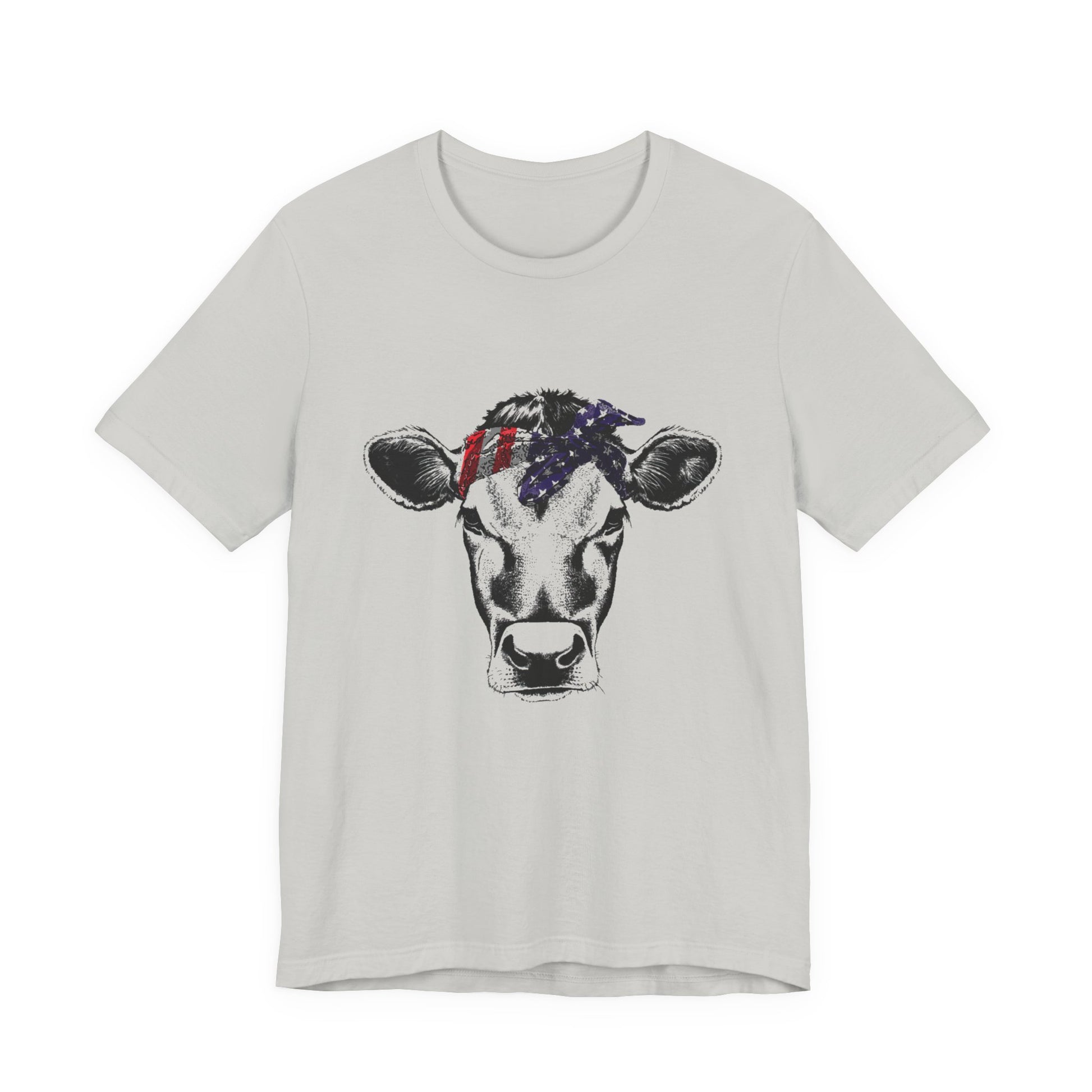 Highland Cow shirt, American Flag Shirt, Funny Cow Shirt, Independence Day - PopCultureByDesign36