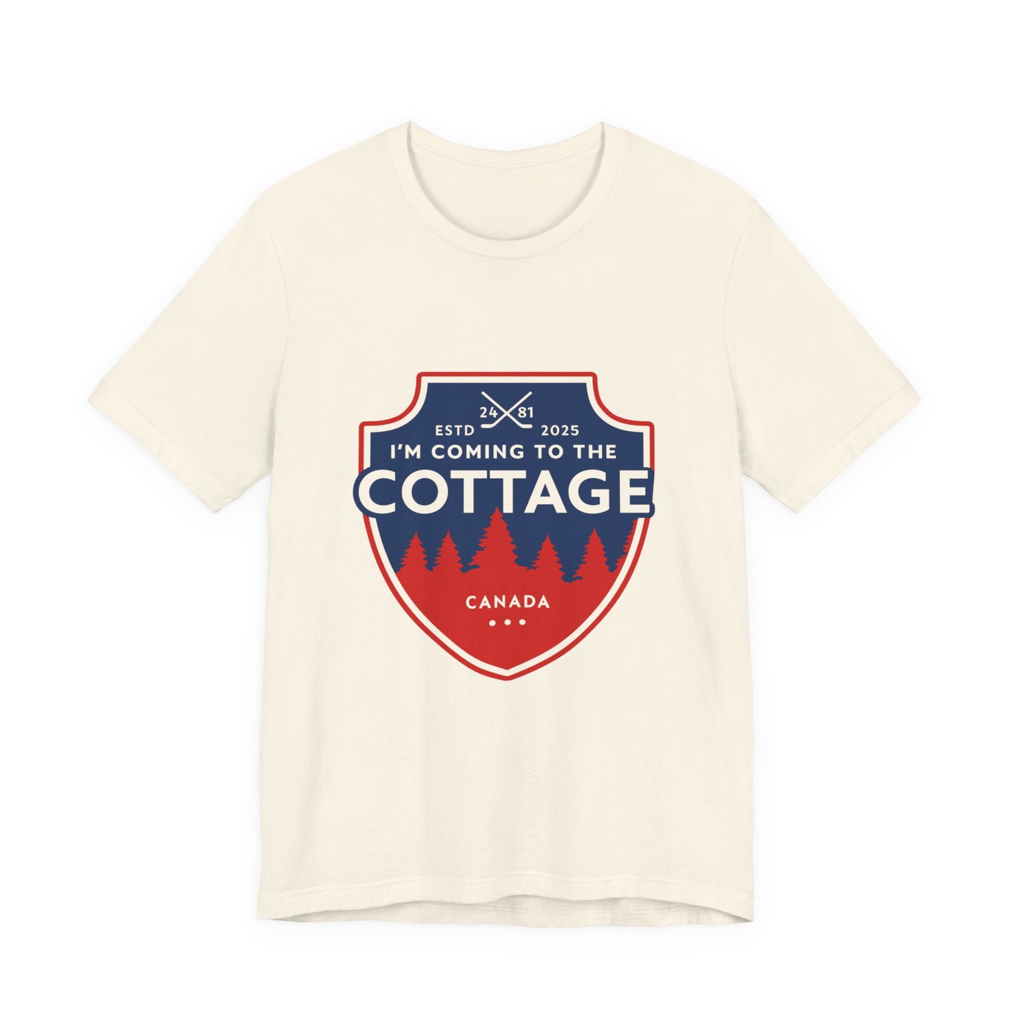 Cottage Hockey Tee — “I’m Coming to the Cottage” Canadian Hockey Lover Shirt