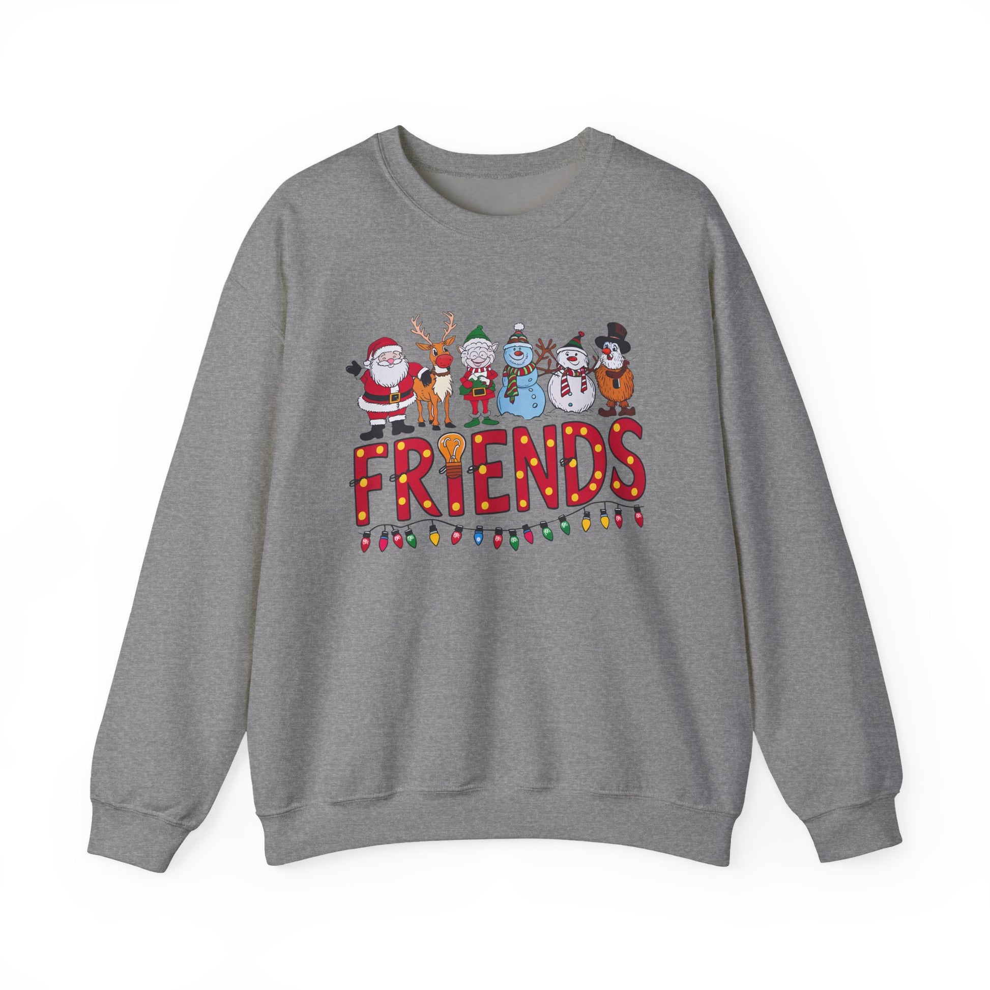 Christmas Santa and Friends Sweatshirt, Holiday Festive Crewneck - PopCultureByDesign36