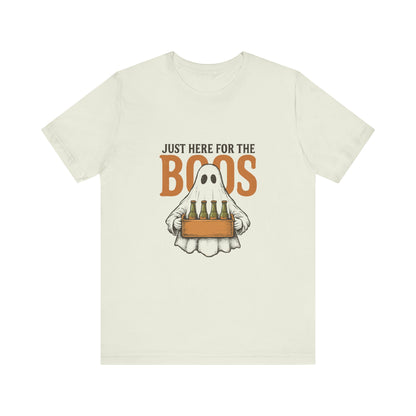 Halloween Shirt, I'm Just Here For The Boos Shirt, Halloween Ghost Shirt - PopCultureByDesign36