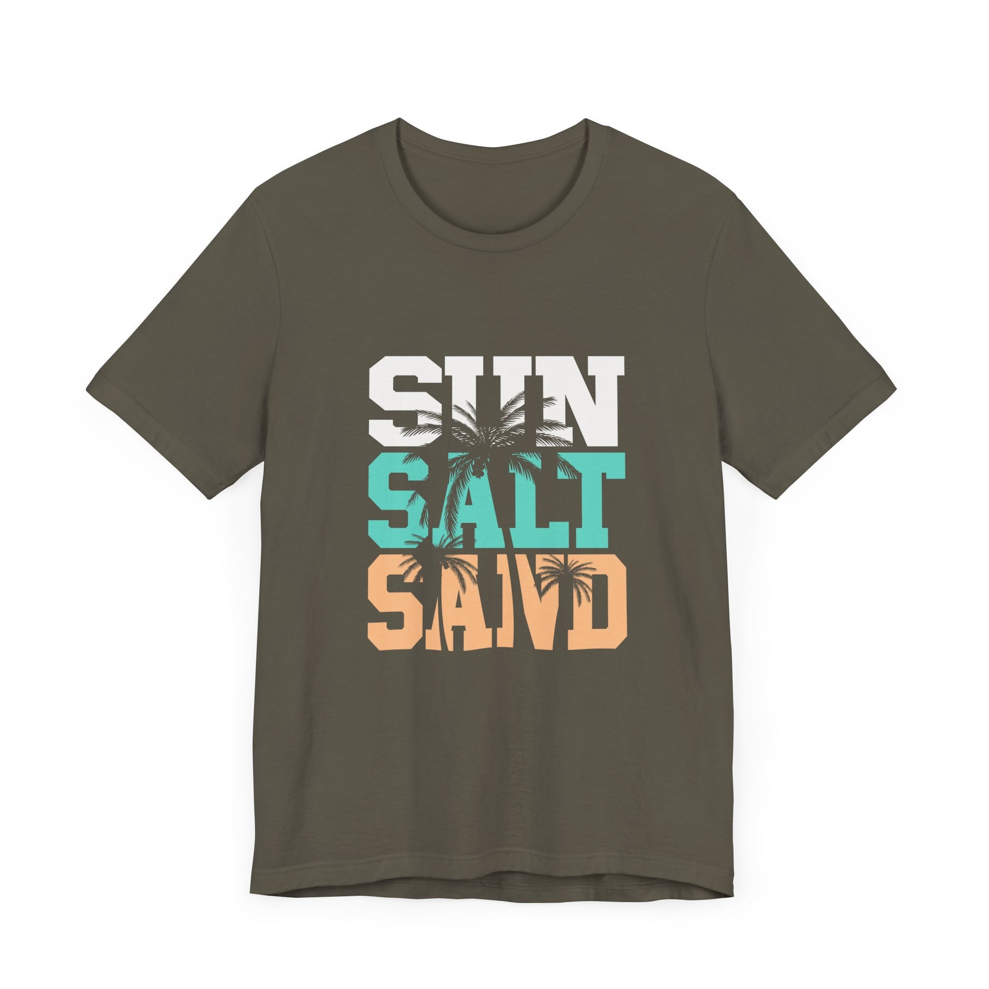 Sun Salt Sand Beach Shirt, Summer Ocean Vacation T-Shirt, Coastal Surf Lover Gift - PopCultureByDesign36