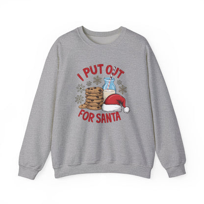 I Put Out For Santa Sweatshirt, Funny Christmas Shirt, Funny Santa Shirt - PopCultureByDesign36