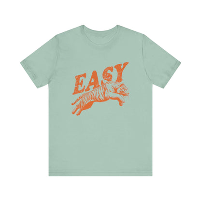 Easy Orange Tiger Shirt, Retro Boho Tee, Hippie Clothes, Indie Shirt - PopCultureByDesign36
