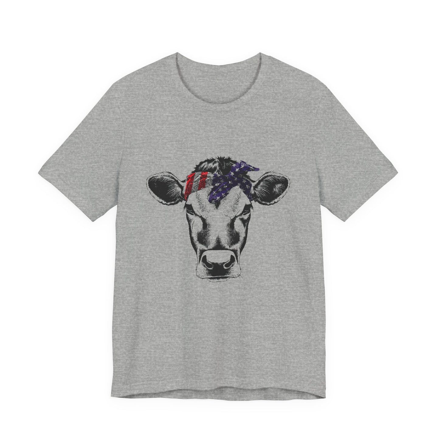 Highland Cow shirt, American Flag Shirt, Funny Cow Shirt, Independence Day - PopCultureByDesign36