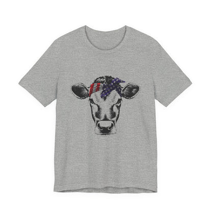 Highland Cow shirt, American Flag Shirt, Funny Cow Shirt, Independence Day - PopCultureByDesign36