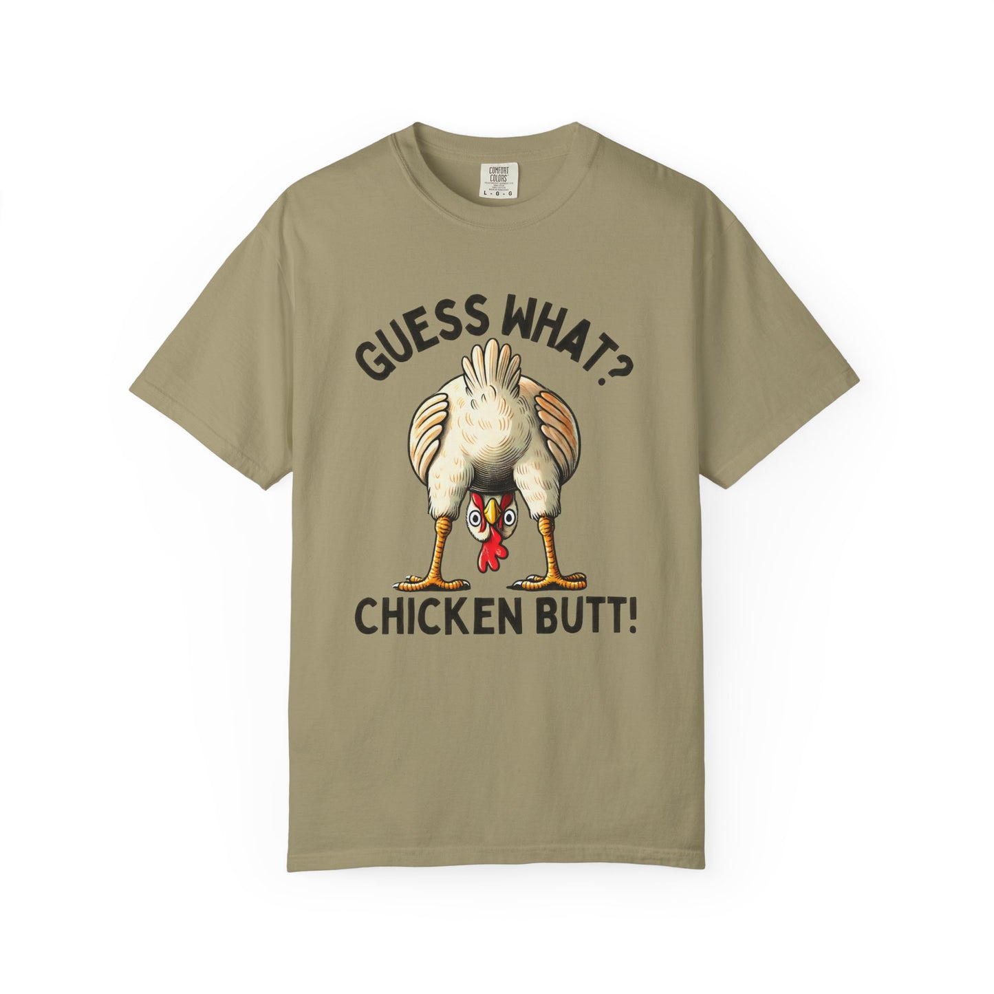 Funny Guess What Chicken Butt Humorous Chicken Lover Tee, Dad Joke Shirt - PopCultureByDesign36