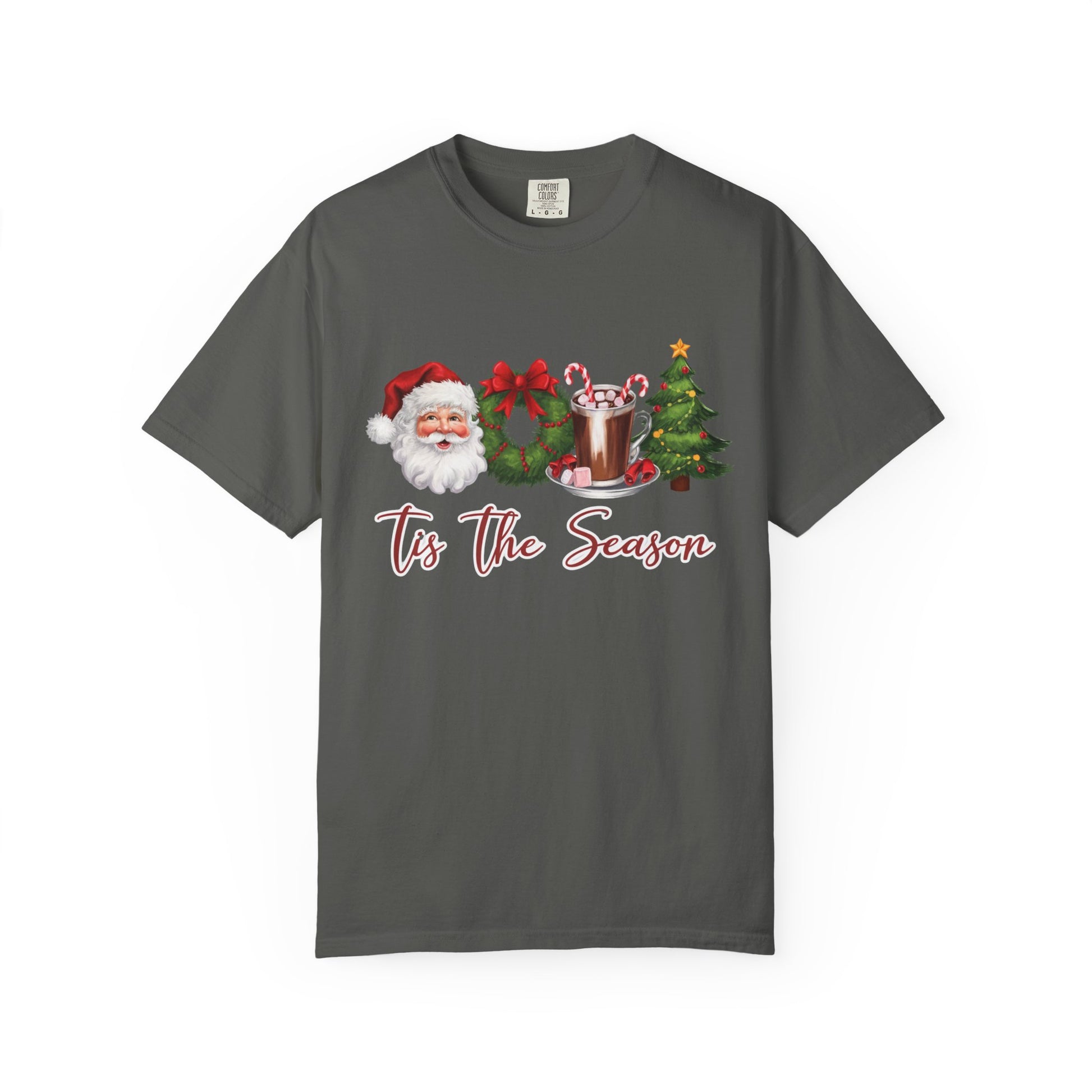 Comfort Colors® Retro Christmas, Tis the Season, Santa Claus Watercolor Christmas - PopCultureByDesign36