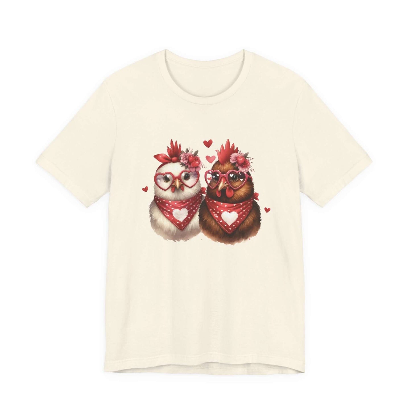 Valentines Day Farm Chickens Shirt, Valentine Farm Shirt, Chicken Shirt - PopCultureByDesign36