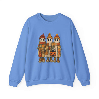 Halloween Ghost Trio Sweatshirt, Cute Fall Outfits, Spooky Season - PopCultureByDesign36