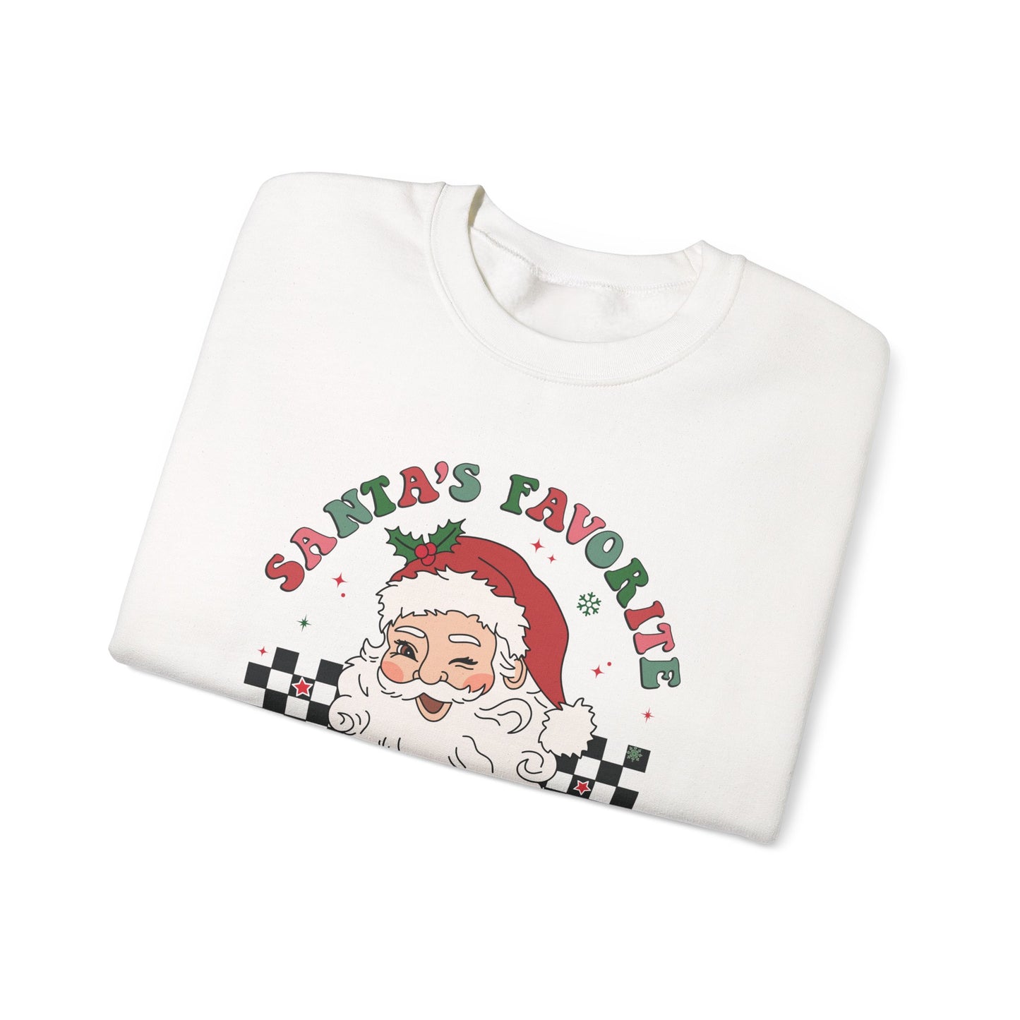 Santas Favorite Grandma, Retro Santa Sweater, Retro Santa Claus Sweatshirt - PopCultureByDesign36