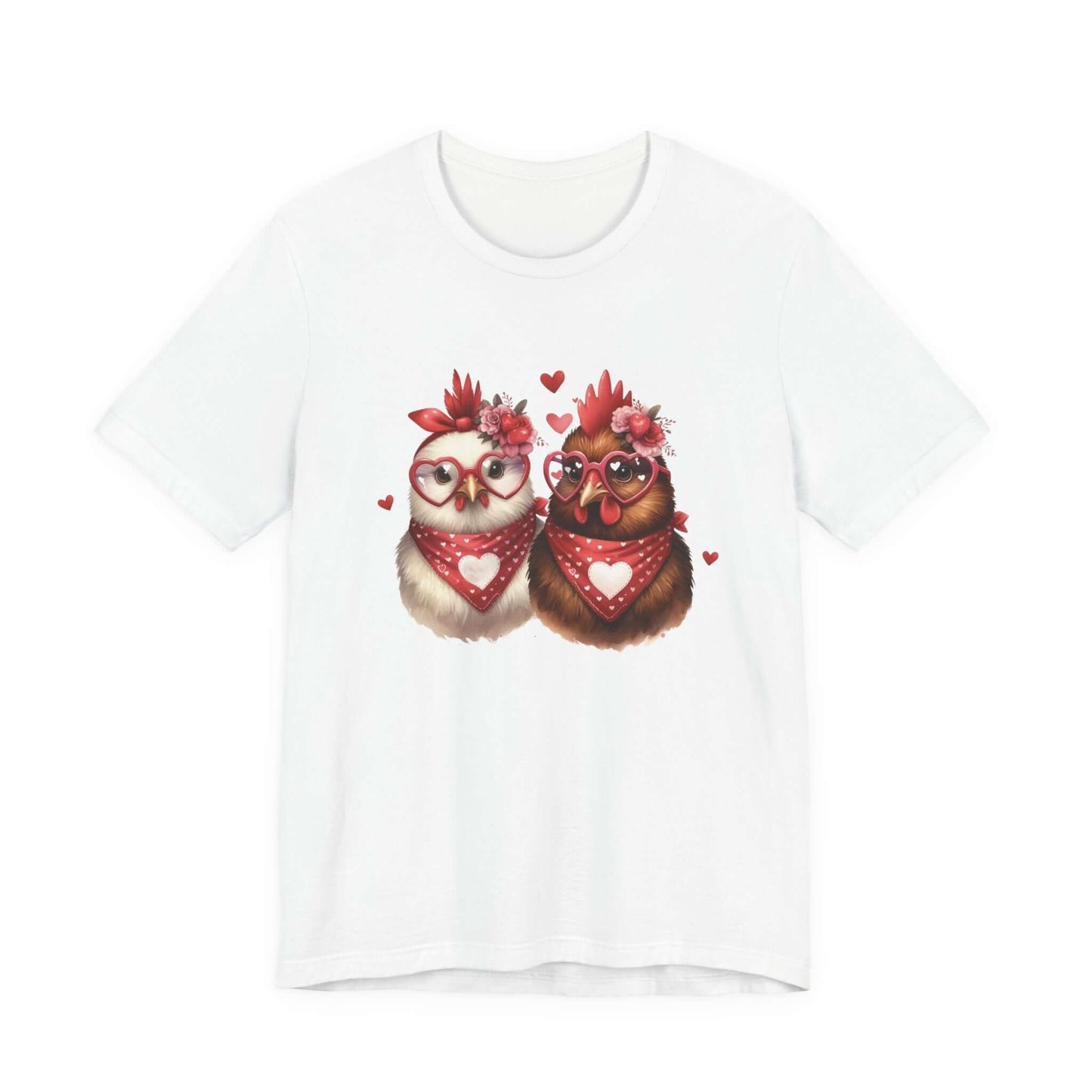 Valentines Day Farm Chickens Shirt, Valentine Farm Shirt, Chicken Shirt - PopCultureByDesign36