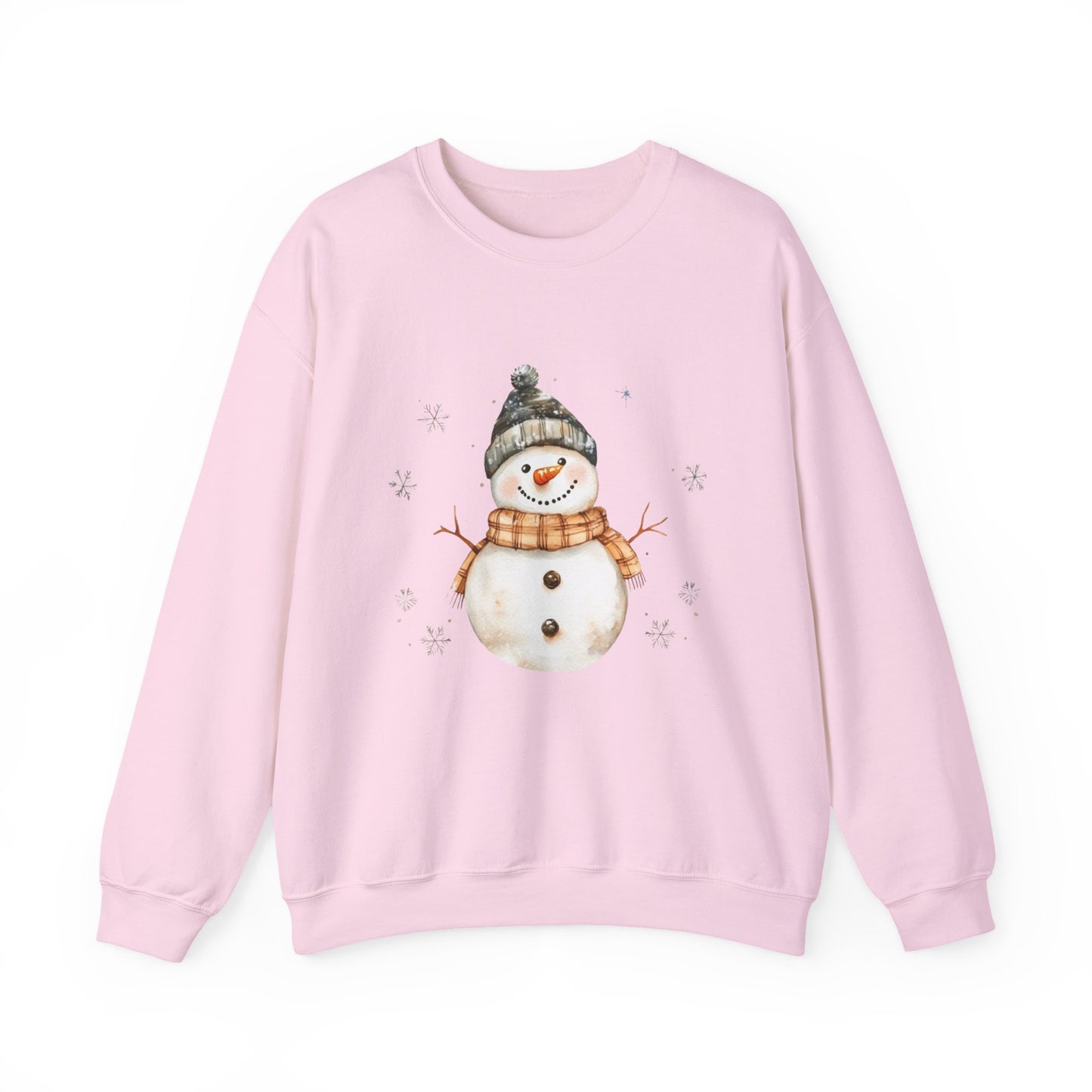 Snowman Crewneck Sweatshirt, Winter Holiday Jumper, Christmas Snowman Sweater, Festive Winter Apparel, Cute Winter Pullover