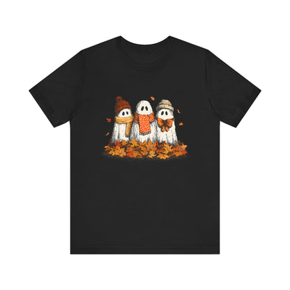Cute Fall Ghosts Tee, Halloween T-Shirt, Ghost Graphic Tee - PopCultureByDesign36