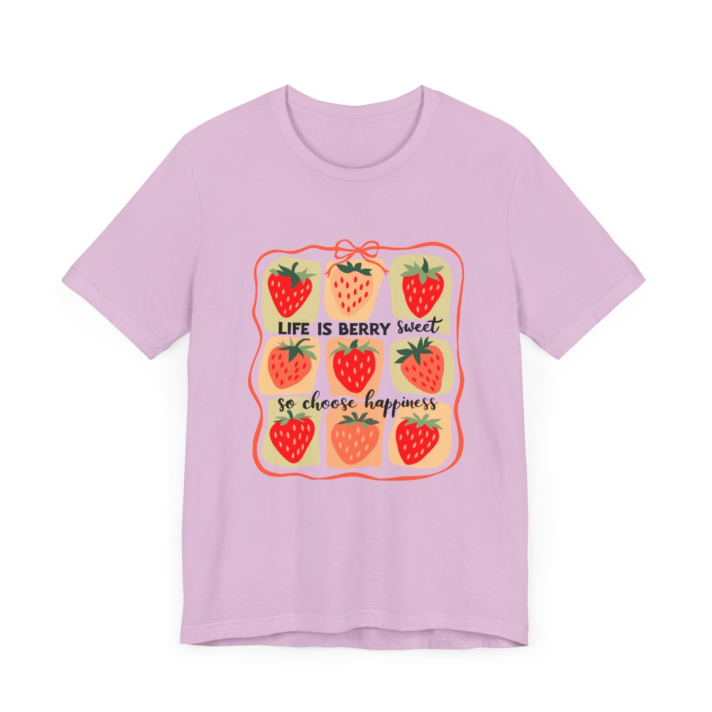 Life is Sweet TShirt, Strawberry Positive Vibe Tee, Kindness Berry Shirt - PopCultureByDesign36