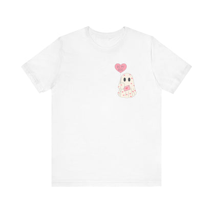 Valentine's 'Be My Boo' Ghost Tee — Cute Ghost Holding 'Be Mine' Balloon