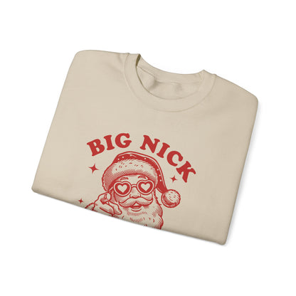 Big Nick Energy Christmas Shirt, Santa Inspired, Funny Santa Sweatshirt - PopCultureByDesign36