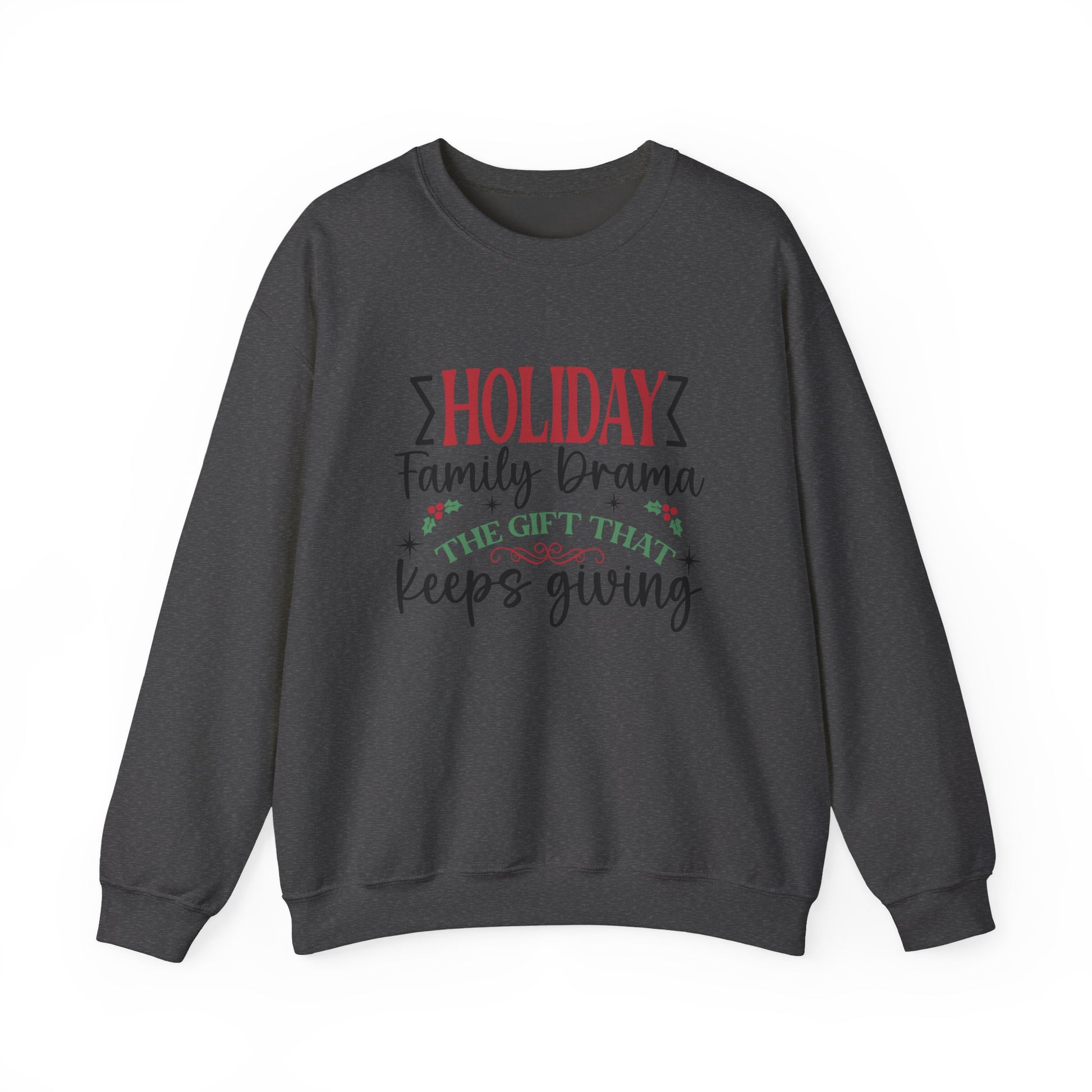 Holiday Family Drama The Gift That Keeps Giving Sweatshirt, Family Matching - PopCultureByDesign36