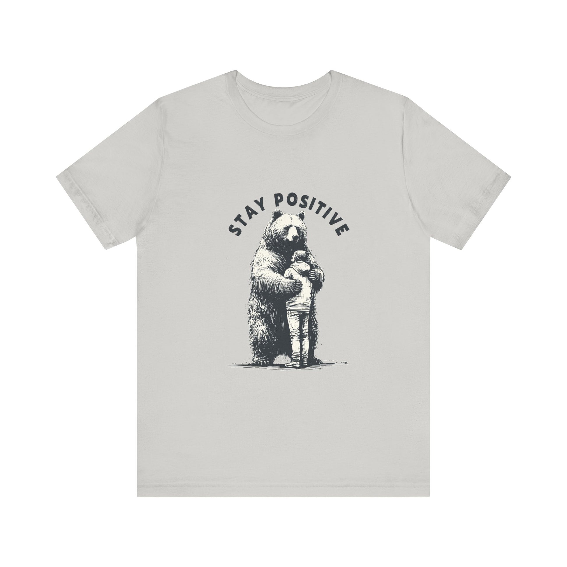 Stay Positive Bear Hug Shirt, Mental Health Shirt, Bear Hug Tee - PopCultureByDesign36