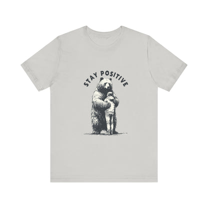 Stay Positive Bear Hug Shirt, Mental Health Shirt, Bear Hug Tee - PopCultureByDesign36