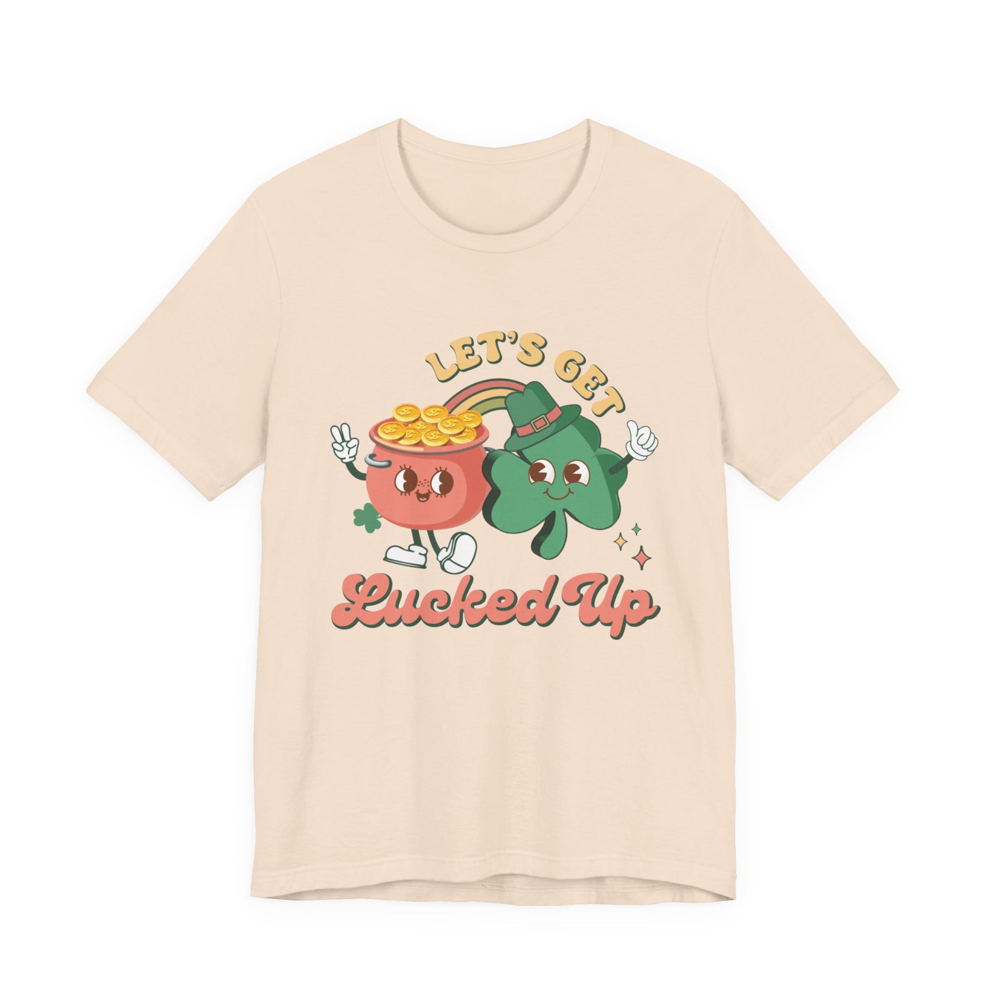 Let's Get Lucked Up Shirt, St Patrick's Day Tee, Irish Shamrock Tee - PopCultureByDesign36