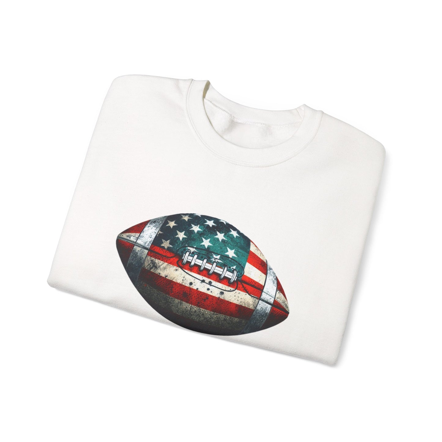Patriotic Football Sweatshirt, Football Mom, Gameday Sweatshirt - PopCultureByDesign36