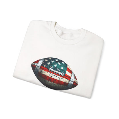 Patriotic Football Sweatshirt, Football Mom, Gameday Sweatshirt - PopCultureByDesign36