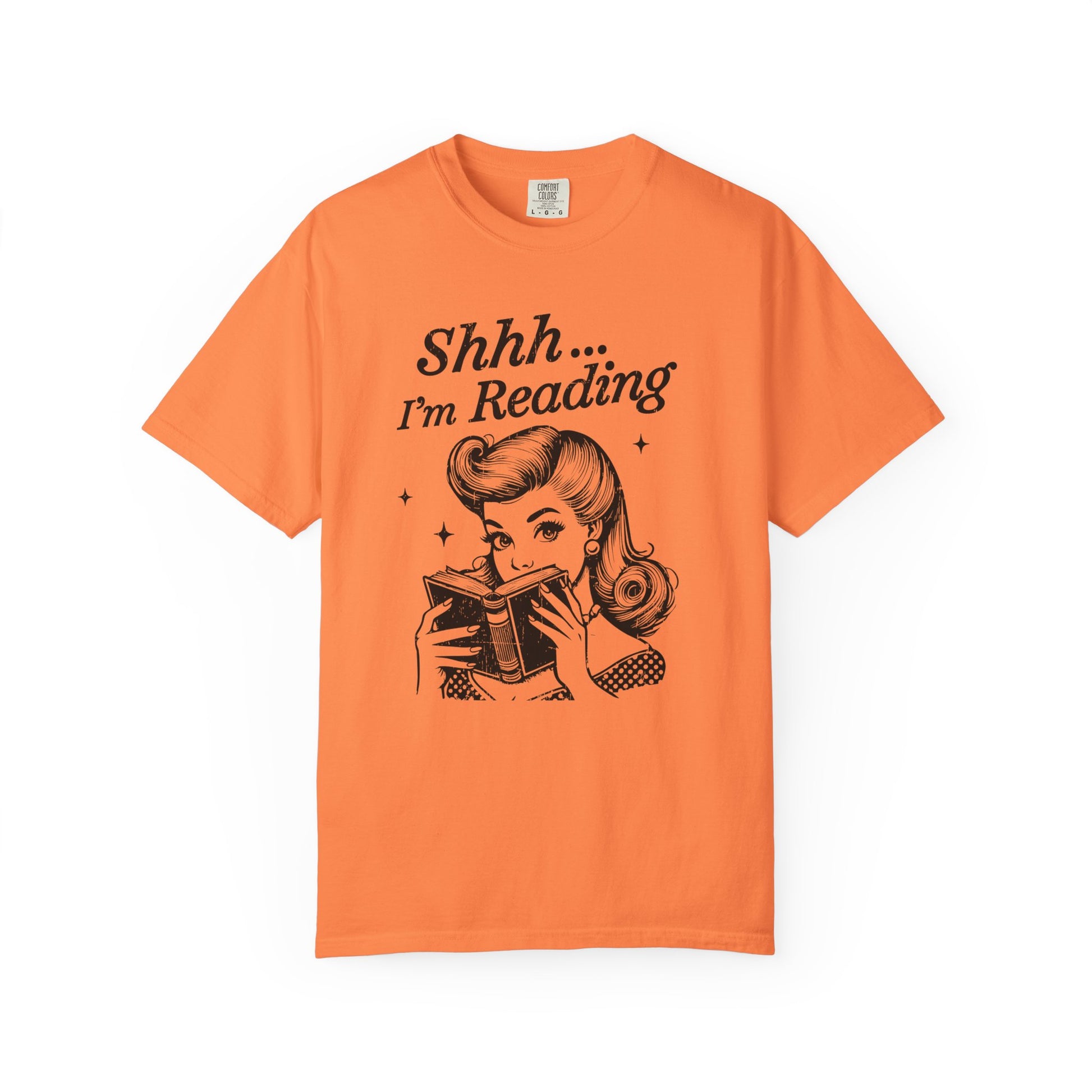 Shh I'm reading Comfort Colors® Unisex T-shirt, Book Lover Tee - PopCultureByDesign36